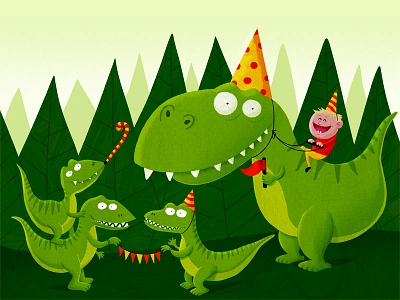 Dino Party dino t rex velociraptor