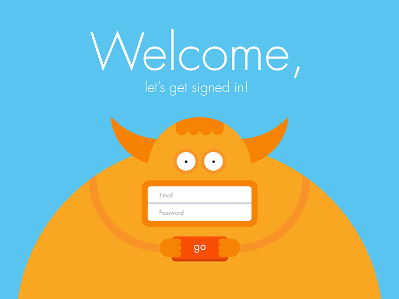 DailyUI Day 001 - sign up 001 dailyui errormessage fields monster signup