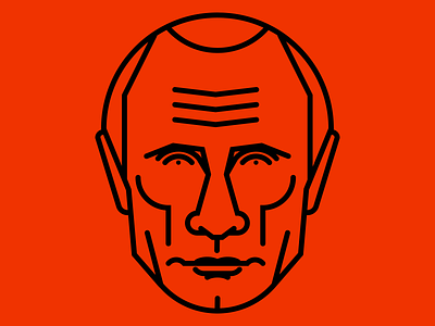 Putin face icon putin