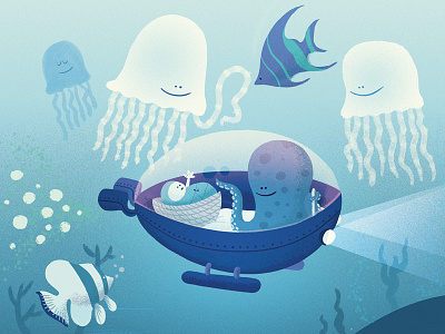 birth announcement Zoí 🐠 birth announcement fish jellyfish ocean underwater