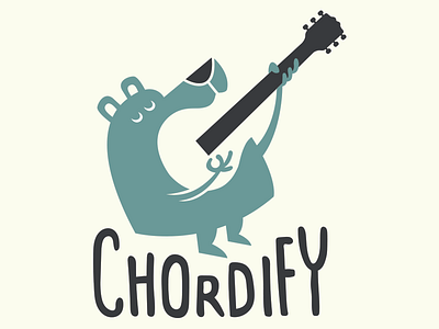 Chordify bear guitar strumming