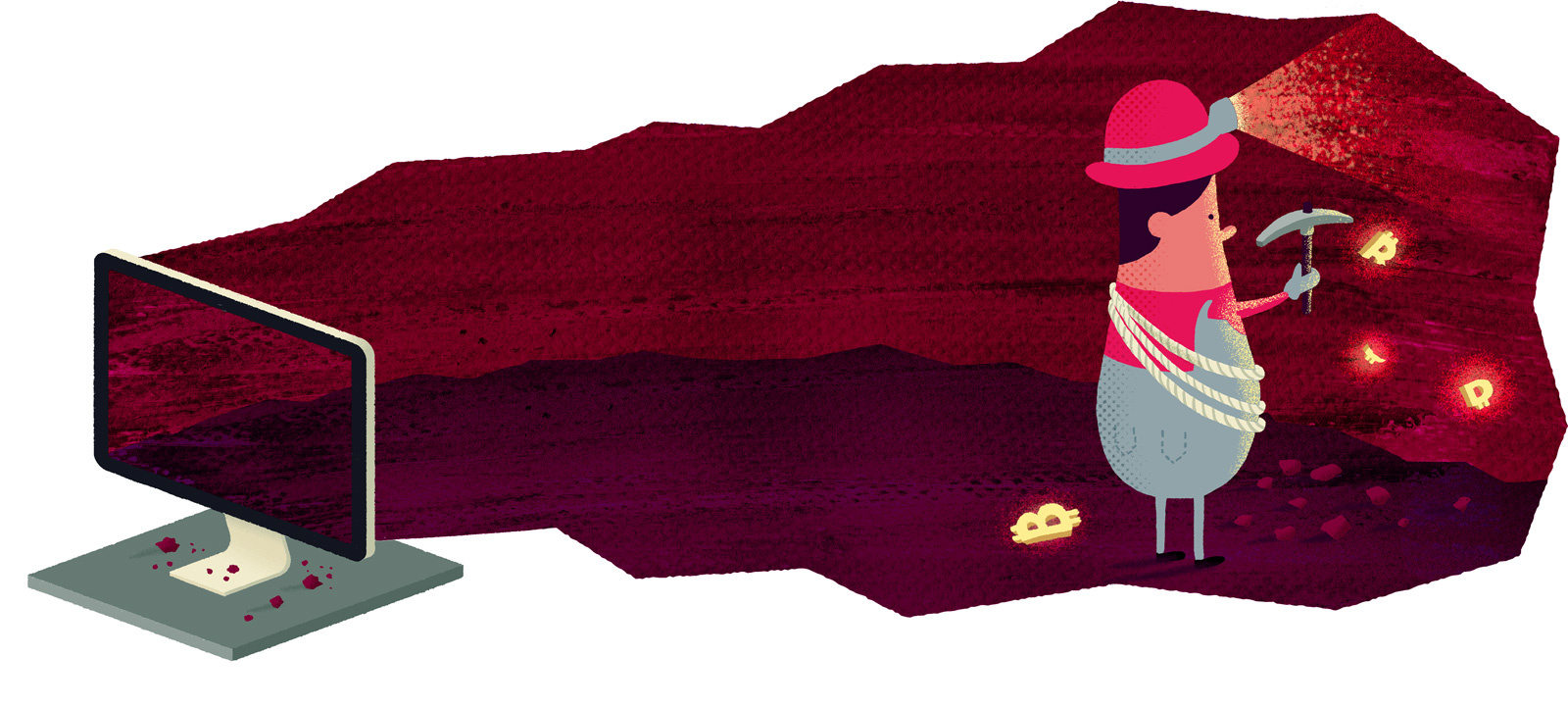 Bitcoin Mining by Nozzman on Dribbble