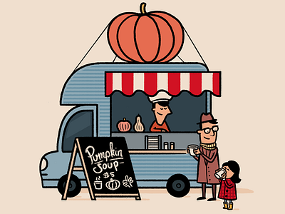 Pumpkin Soup Truck autumn fall foodtruck pumpkin pumpkinsoup