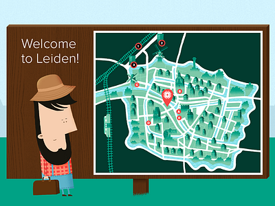 Map2 character illustration inspire leiden map