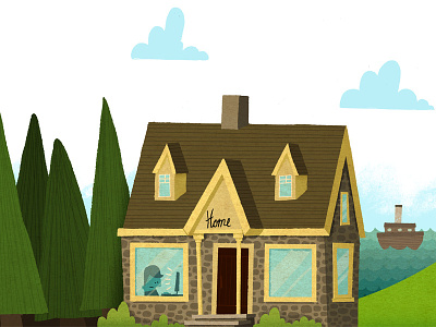 home home house illustration