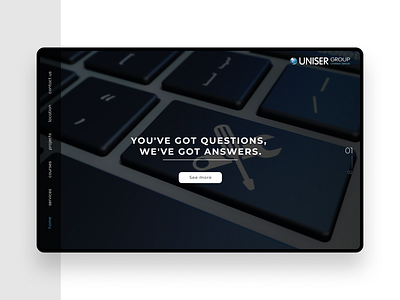 UNISER Group Website design design ui uidesign ux uxdesign web web deisgn website