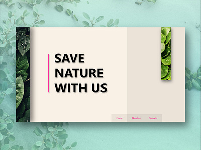 Save Nature website concept
