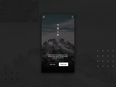 Trip app concept UX/UI design