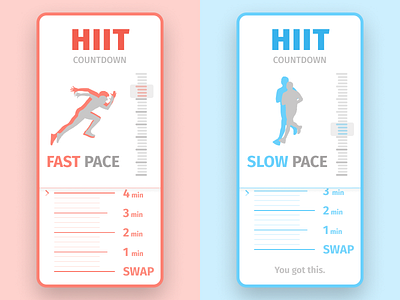 Daily UI 014 - Countdown Timer 014 app countdown countdown timer daily ui 014 dailyui dailyuichallenge design figma hiit timer ui ui ux ux workout workout app