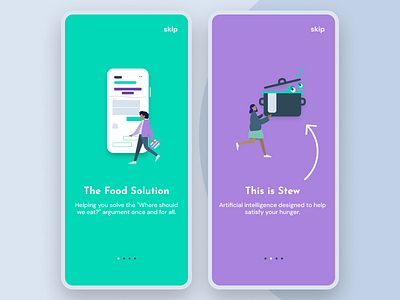 Daily UI 023 - Onboarding 023 app chat app chatbot daily 100 challenge daily ui 023 dailyui dailyuichallenge design figma food app onboarding onboarding ui ui ui ux ux