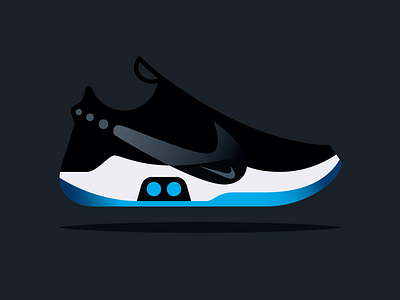 Nike Adapt BB basketball fashion footwear illustration nike nike adapt nike adapt bb self lacing shoes smart sneaker technology