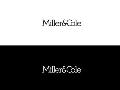 Miller & Cole - WIP ampersand cole home goods homegoods logo logotype miller wordmark