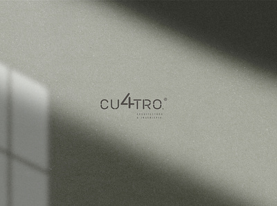 Cuatro Architects & Engineers brand brand design brand identity branding corporate brand identity design dribble graphic design graphicdesign logo mockups packaging type typography