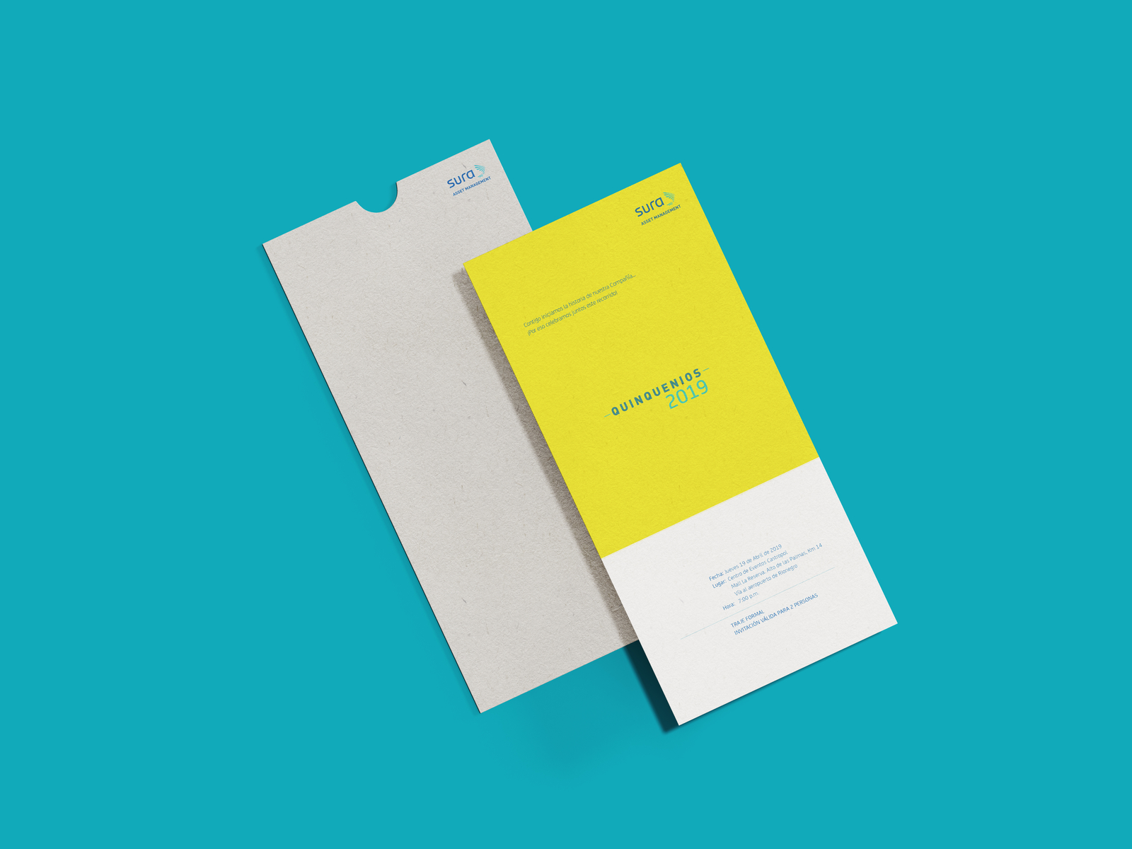 Invitation card Sura Asset Management by Pablo Flórez on Dribbble