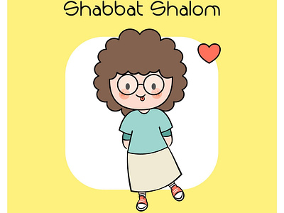 Shabbat Shalom art cartoon christian christian illustration design graphic design illustration