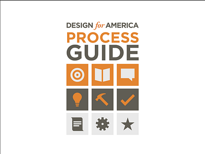 Design4America Process Guide 2 color d4a icons minimal