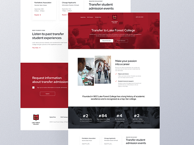 Academic Landing Page Design