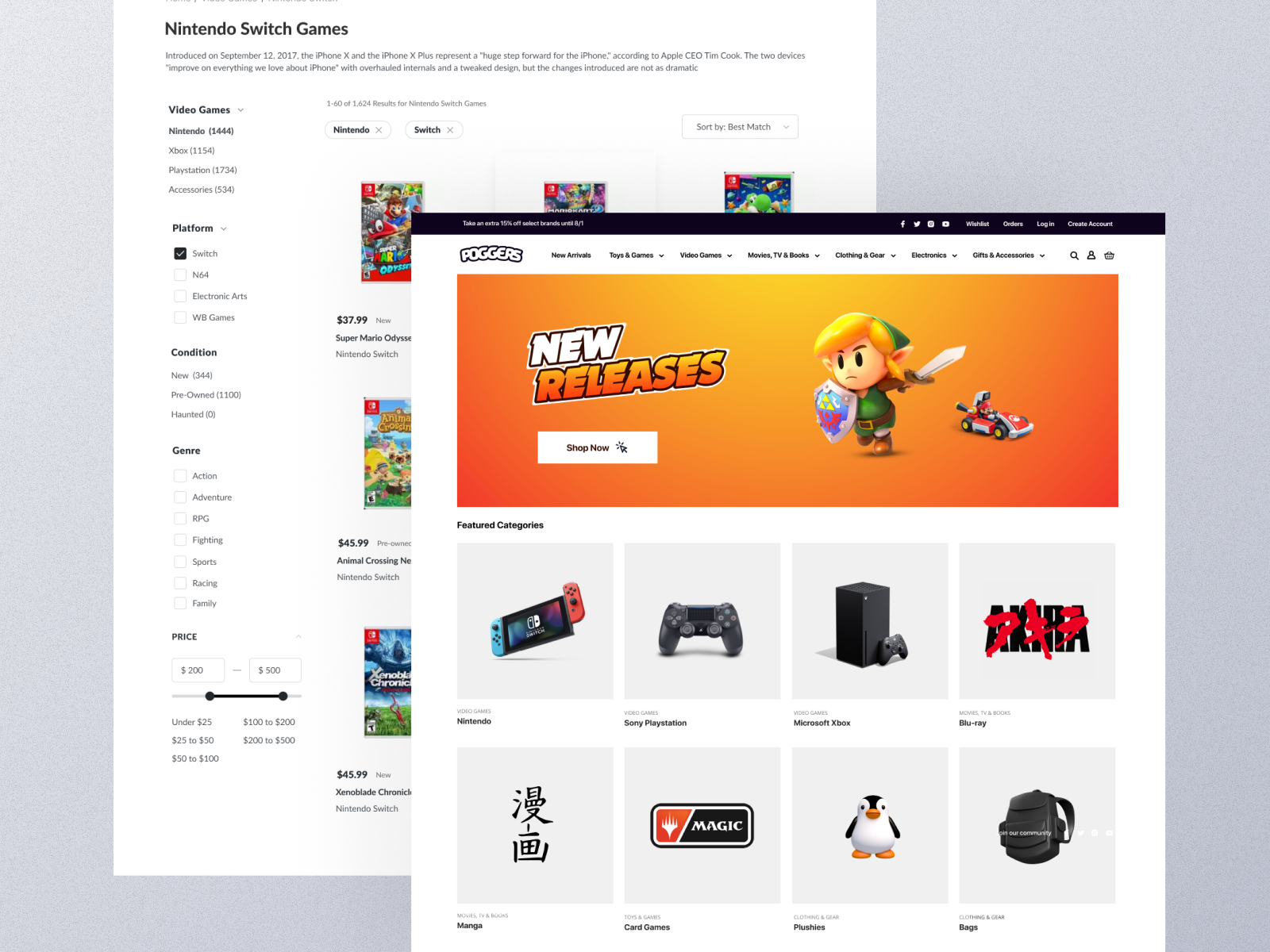 Ecommerce Website & Product Listing Page by Valters Lauzums on Dribbble