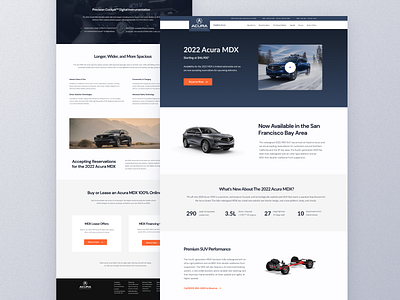 Automotive Landing Page clean design ecommerce layout ui ux web design website