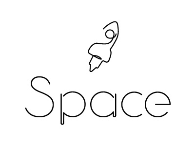 Thirty Logos - #1 Space graphic design logo logo design space thirtylogos