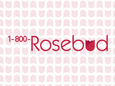 Thirty Logos - #6 1-800-Rosebud 1 800 rosebud graphic design logo logo design rose rosebud thirty logos