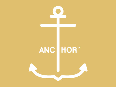 Thirty Logos - #10 Anchor anchor brand branding challenge fashion graphic design logo logo a day logo design thirtylogos yellow