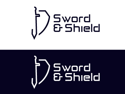 Thirty Logos - #12 Sword & Shield brand branding challenge design graphic design logo logo a day logo design sword shield sword and shield thirtylogos