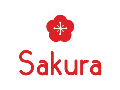 Thirty Logos - #18 Sakura brand branding challenge design graphic design logo logo a day logo design red sakura sakura sushi bar thirtylogos