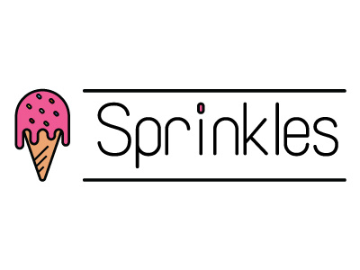 Thirty Logos - #21 Sprinkles 21 brand branding challenge design graphic design ice cream cone logo logo a day logo design sprinkles thirtylogos