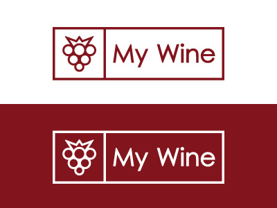 Thirty Logos - #26 My Wine brand branding challenge design graphic design logo logo a day logo design my wine red thirtylogos