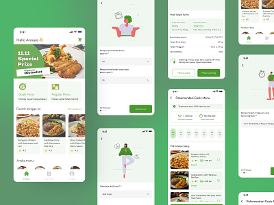 Healthy Catering Apps app booking catering ui ux