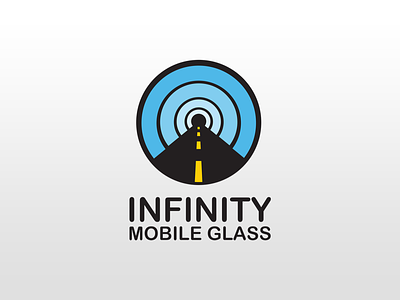 Infinity Mobile Glass - Logo Design branding branding and identity icon iconic logo illustrator logo logodesign logos