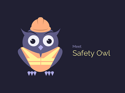 Safety Owl - Vector Illustration branding character character design illustration marketing owl owl illustration owl logo saas safety team sketch vector vector illustration website