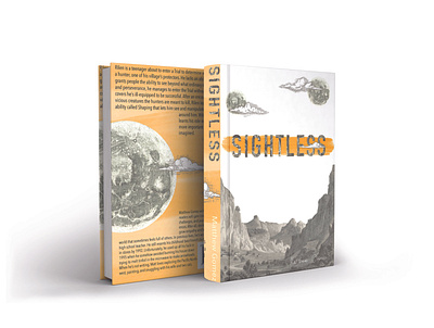 Sightless Book Cover author book book art book cover book cover design book cover mockup book design design illustration lettering