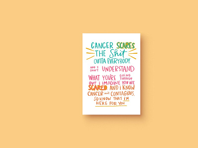 Good Grief Stationery Card cancer greeting card greeting card design hand lettering hand lettering art lettering lettering artist stationery