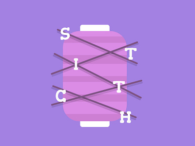 logo for the sewing studio logo logodesinger pink sewing thread