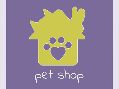 logo for the pet shop animals cat dogs foot logo logodesign paw pet pets petshop rabbits shop zoo