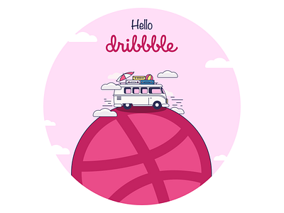 Hello Dribbble debut forst shot hello hello dribbble portfolio ui ux