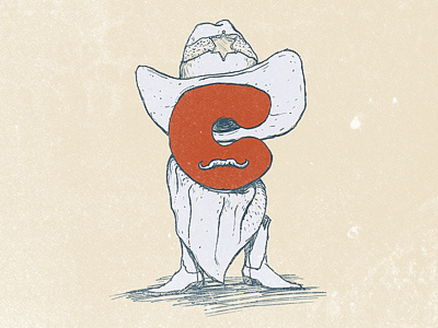How Do Ye? awesome cowboy drawing moustache
