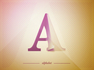 A - alphabet 3d a alphabet brown letter purple