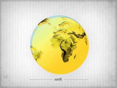 E - earth alphabet bold texture toxic yellow