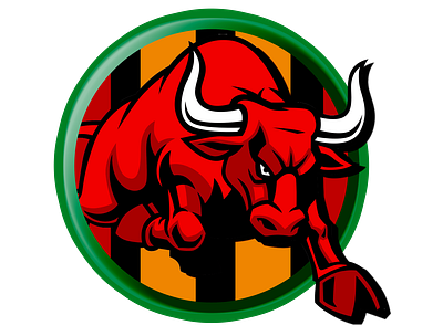 Bijapur Bulls team logo concept creative cricket cricket app cricket logo duggout graphic design icon jiga kpl logo