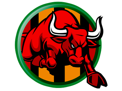 Bijapur Bulls team logo concept creative cricket cricket app cricket logo duggout graphic design icon jiga kpl logo