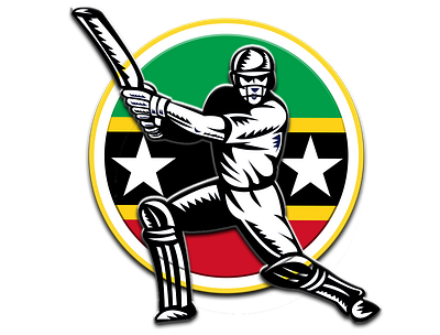 St Kitts & Nevis Patriots team logo app concept creative cricket cricket app cricket logo design duggout graphic design icon illustration jiga logo