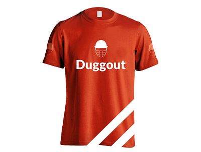 Frontside Duggout t-Shirt Design app concept creative cricket cricket app cricket logo design duggout graphic design icon illustration jiga logo