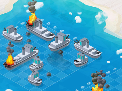 Sea Battle app ar augmented reality battleship game illustration low poly low poly art lowpoly lowpolyart sea battle ux