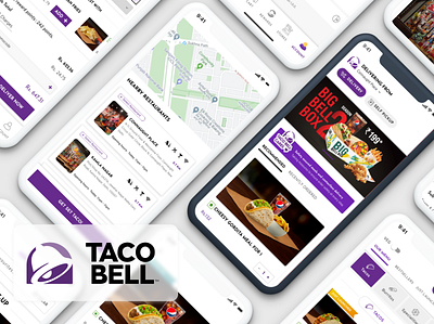 tacobell food delivery application: India Region design ui ux