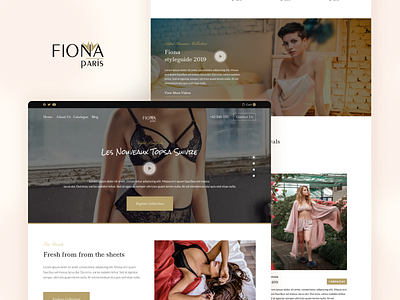 Fiona: Lingerie website UI