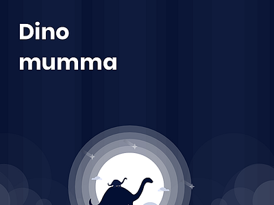 Dino mumma design illustration vector