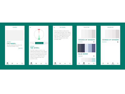 Exploring Material Color Picker App android app design cards color design grid grid layout illustration picker scroll ui vector